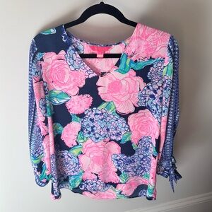 Lilly Pulitzer Hydrangea Top